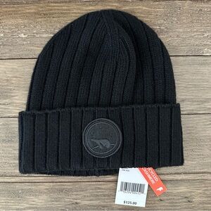 NWT The Recycled Planet Unisex Black Recycled Cashmere wool Beanie Hat New Warm